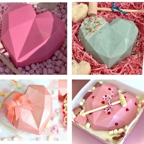 Heart Shape Pinata Valentines Day Reusable Mold DIY Kit Heart Wooden Mallet NIB - Picture 4 of 15